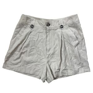 BCBG Women’s Relaxed Buttom Shorts Tan Lightweight Size Small